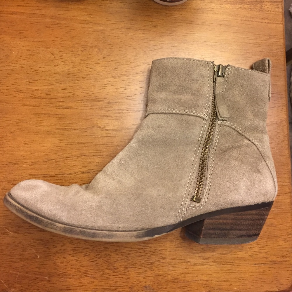 Nine West grey leather ankle boots