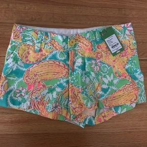 Lilly Pulitzer shorts size 0 NWT
