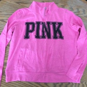 Victoria's Secret PINK quarter zip sweater large