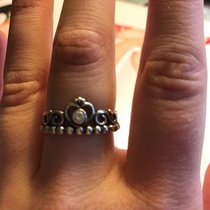 Like New ! Pandora Sterling Silver Princess Ring