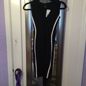Forever 21 Black and White hoodie dress