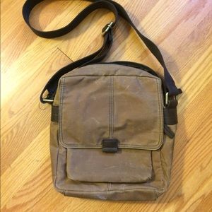 NWT canvas cross-body bag