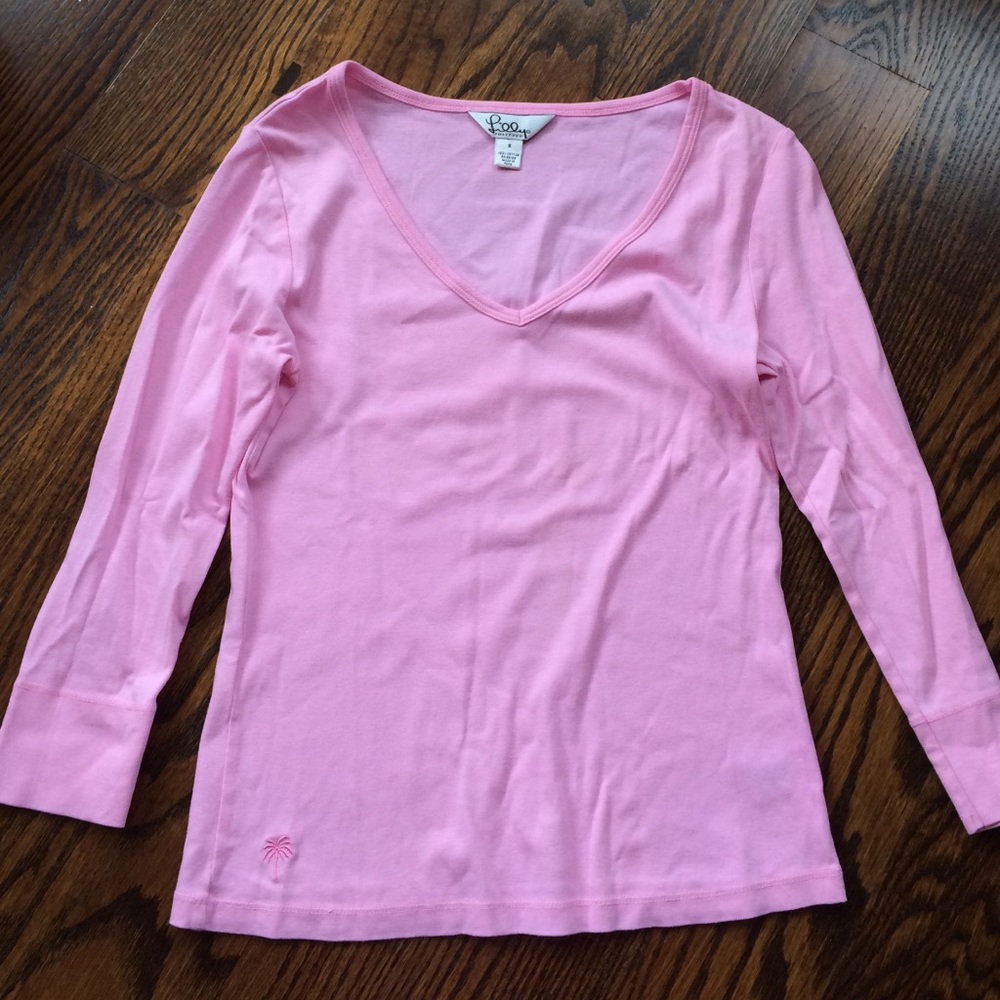 Lilly Pulitzer v-neck cotton shirt