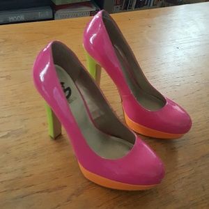 Neon GUESS Heels