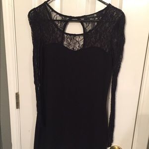 Forever 21 black lace dress