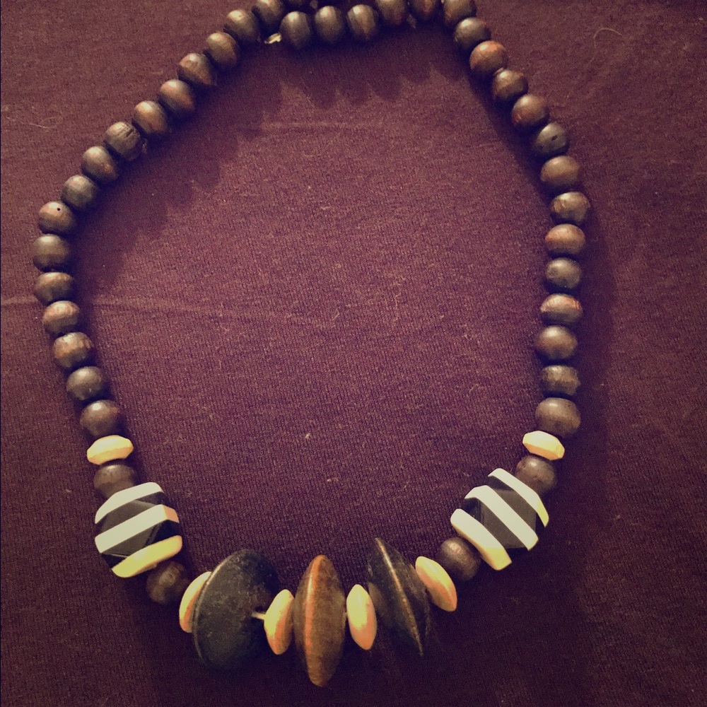 African Wooden beads necklace