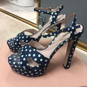 Miu Miu Mistolino Pois Bleu