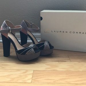 New LC Lauren Conrad Peep-Toe Heels