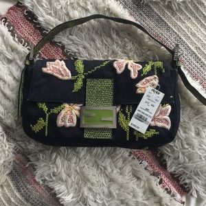 Embroidered Fendi Baguette Bag