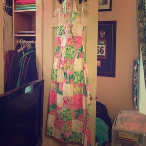 Lilly halter maxi dress