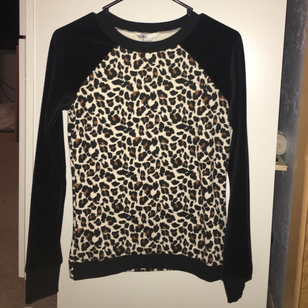 Volcom Leopard Print Crewneck Shirt