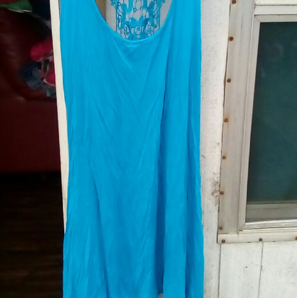 Lacy tank style summer dress/ tunic