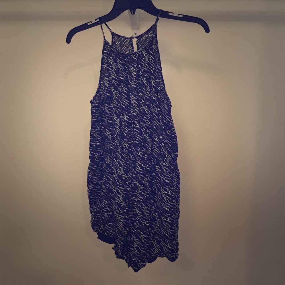 Lined shorty style romper