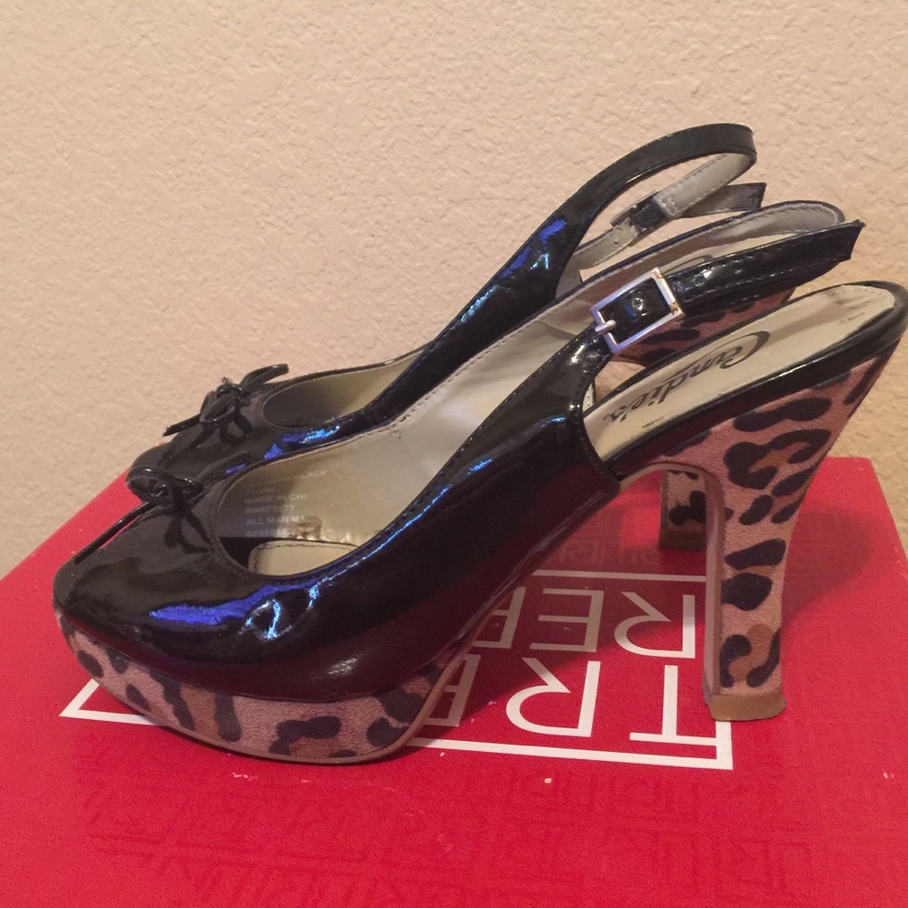 Candies Platform Slingback Heels