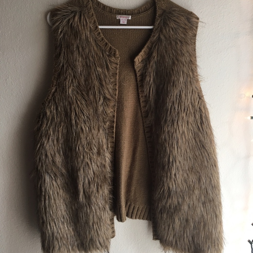 Furry Vest by Xhilaration