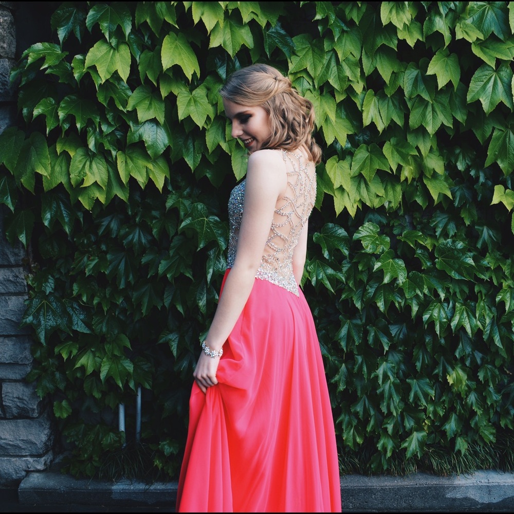Pink prom dress! Joey couture. Only worn once!