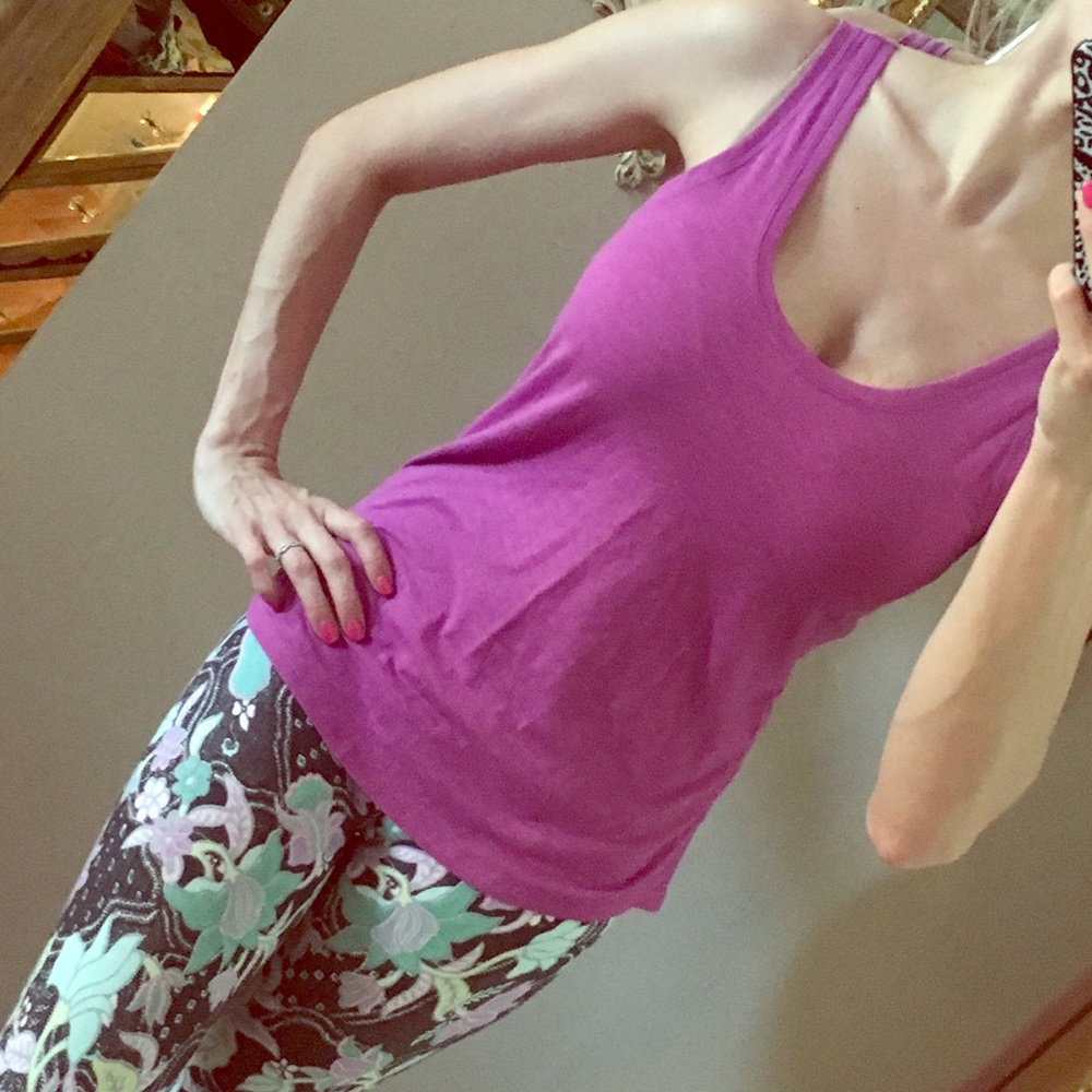 Victoria Secret Purple scoop neck tank top