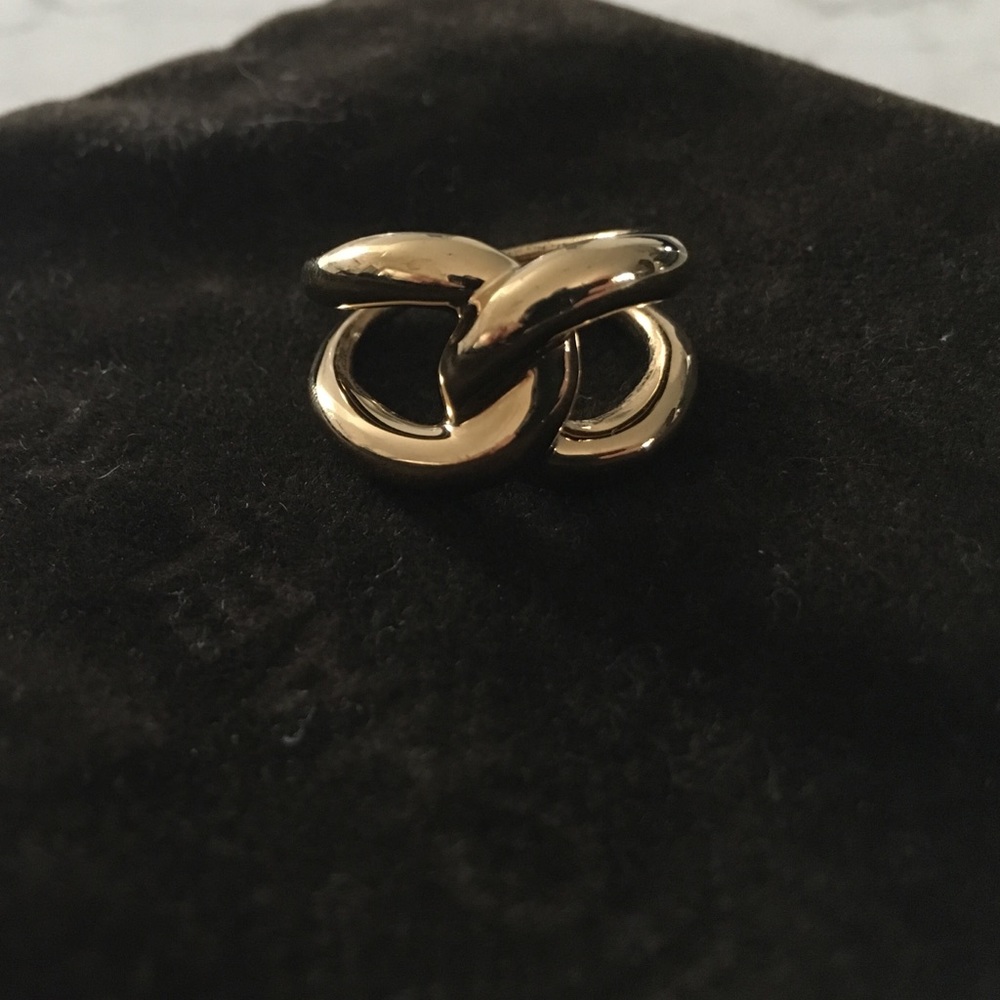Authentic MK gold knot ring!