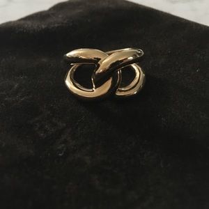 Authentic MK gold knot ring!
