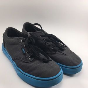 Blue and grey Vans