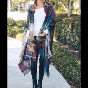 Camel Plaid Rauna NWOT