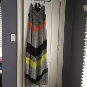 Chevron print maxi