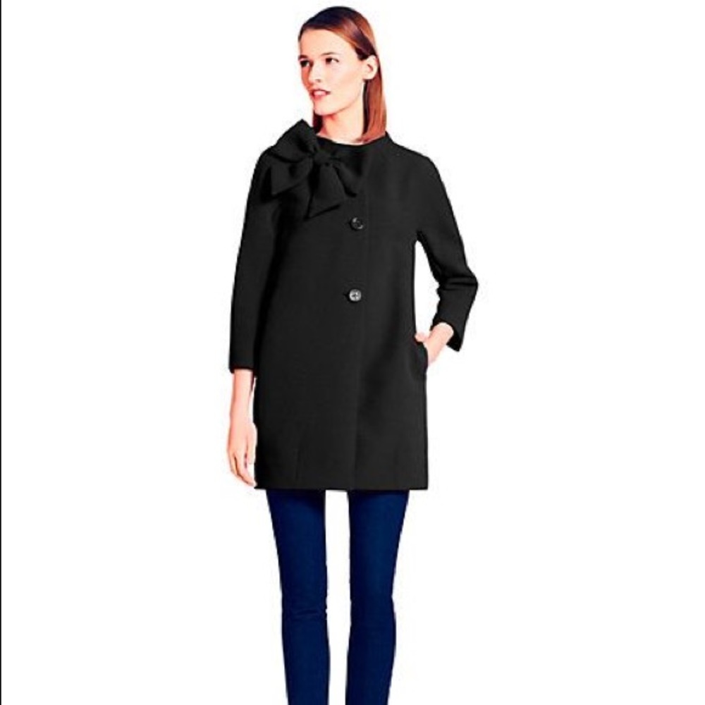 Worn once Kate spade Kendall coat with bow