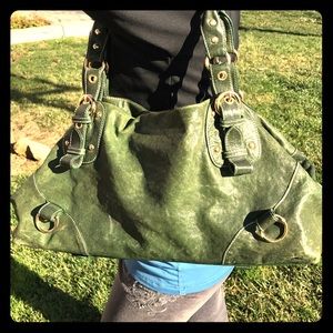 Bebe green purse