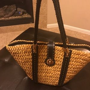 Michael Kors straw tote