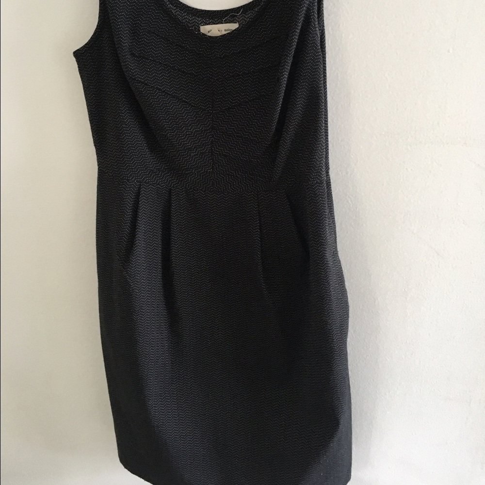 UO black white stitching mini dress