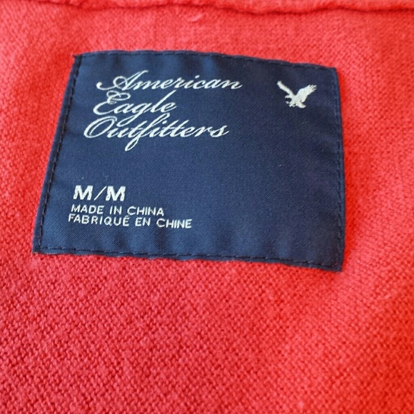 AEO Oversized Red Batwing Shrug/Cardi. Sz. Med. - Picture 4 of 6