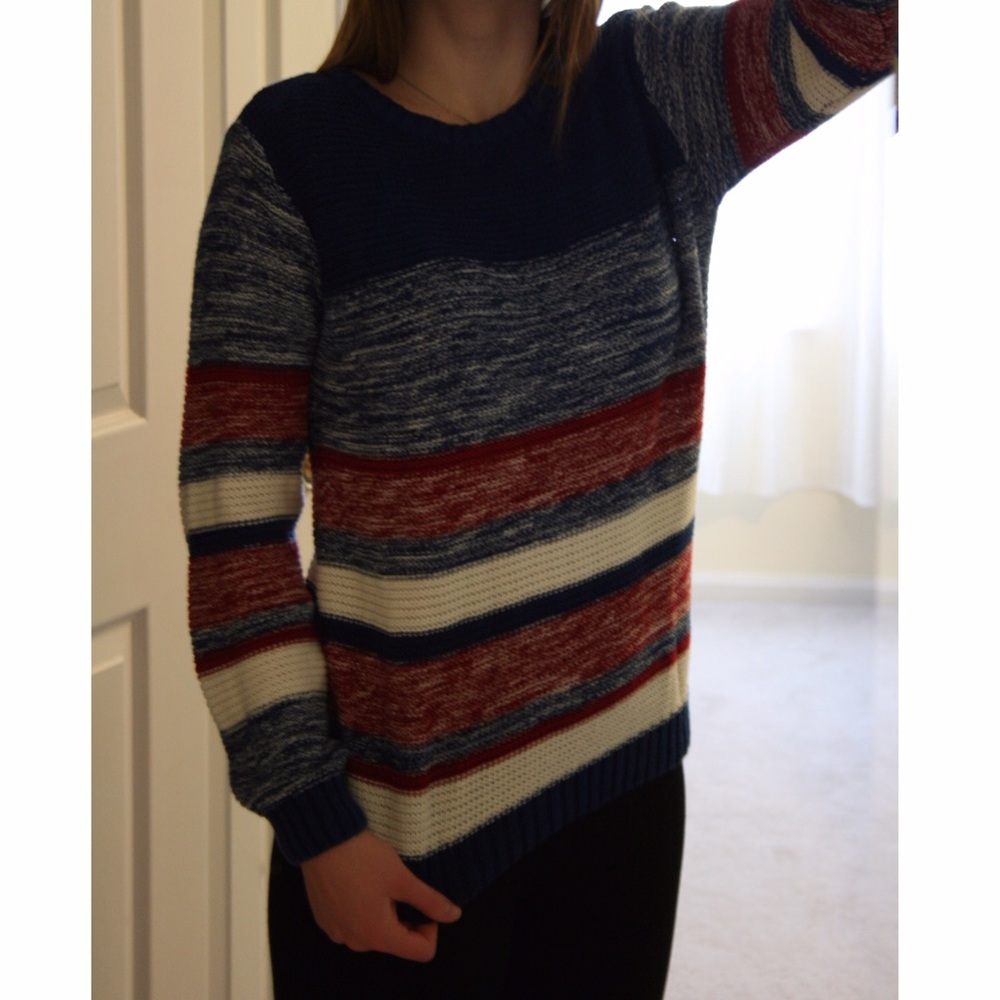 F21 Red White and Blue Sweater
