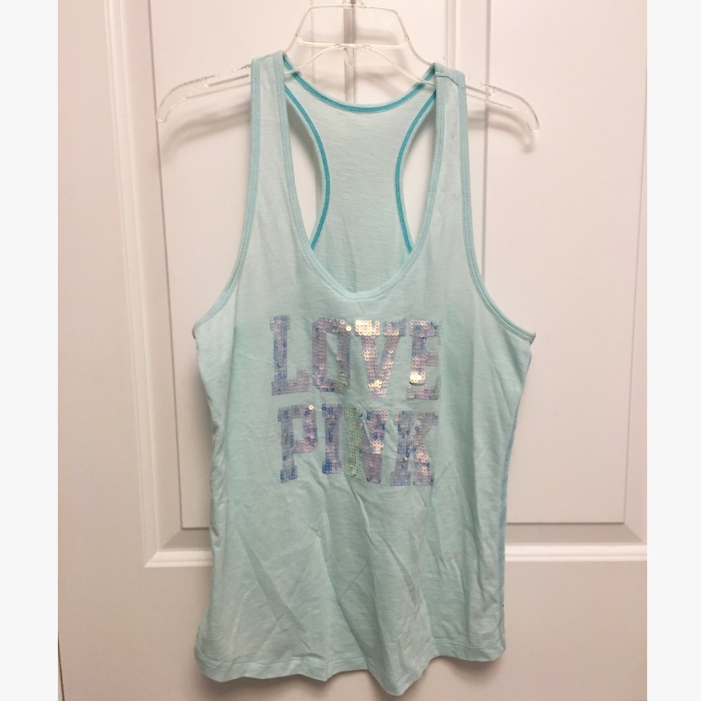 PINK sequined tank