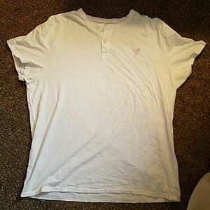 American Eagle all white polo
