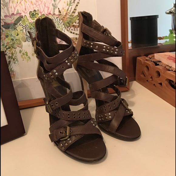 NWOB Strappy Studded Dolce Vita Heels - Picture 2 of 3