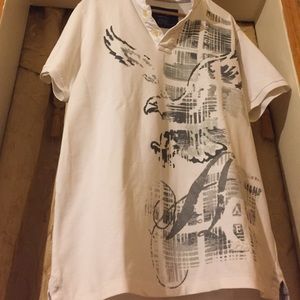 American Eagle Men's Vintage Fit Eagle Polo