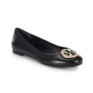 Tory Burch Black/Silver Reva ballet flats
