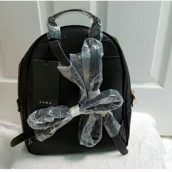 ZARA LEATHER BACKPACK BRAND NEW - Picture 6 of 7