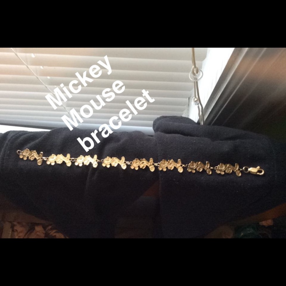 Gold filled Mickey Mouse bracelet