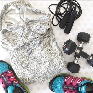 ❗️1 LEFT NWT Space-dyed Hooded Tunic Sweatshirt