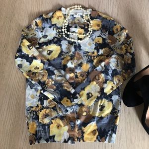 Floral 3/4 Length Sleeve Clare Cardigan