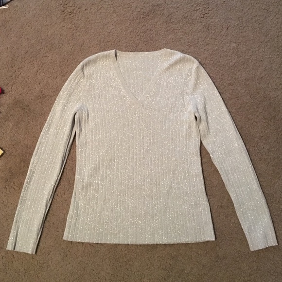 Silver glittery and sparkly sweater - Picture 1 of 2