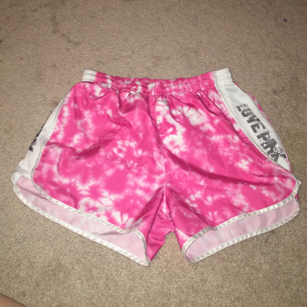 PINK Victoria's Secret Tie Dye Running Shorts