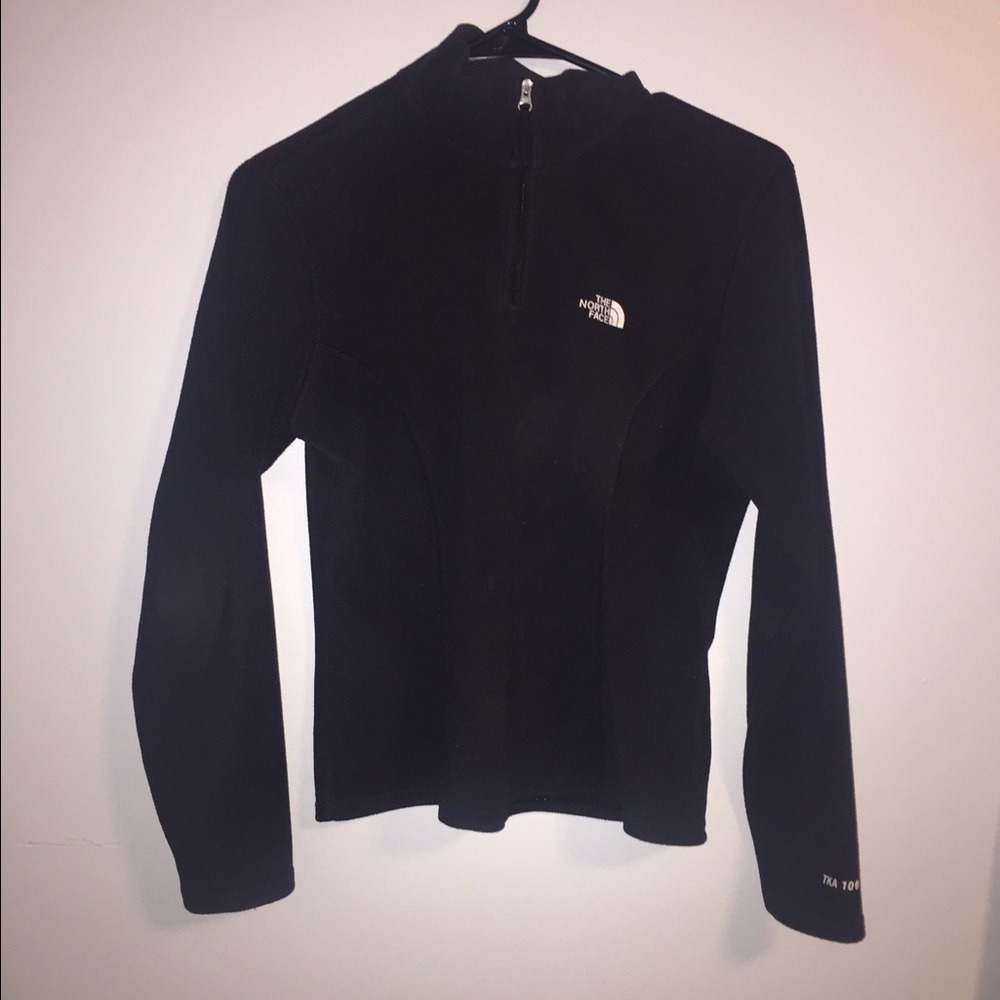 north face black half zip up!