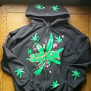 Go Green Marijuana Zip Up!!