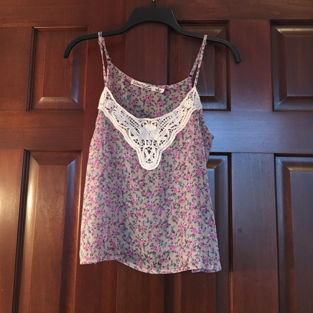Liberty Love, flowered colored tank top