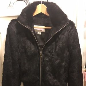 Wilsons black fur jacket