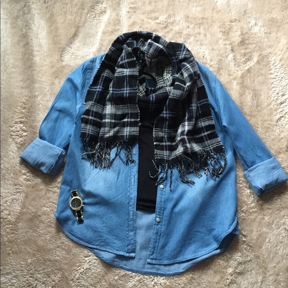 Jean button up
