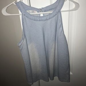 Denim halter top