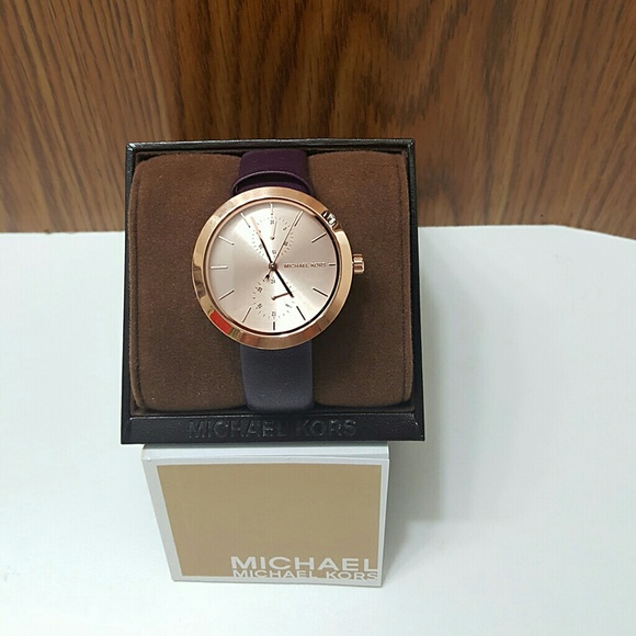 NWT Michael Kors plum rose watch main image 5